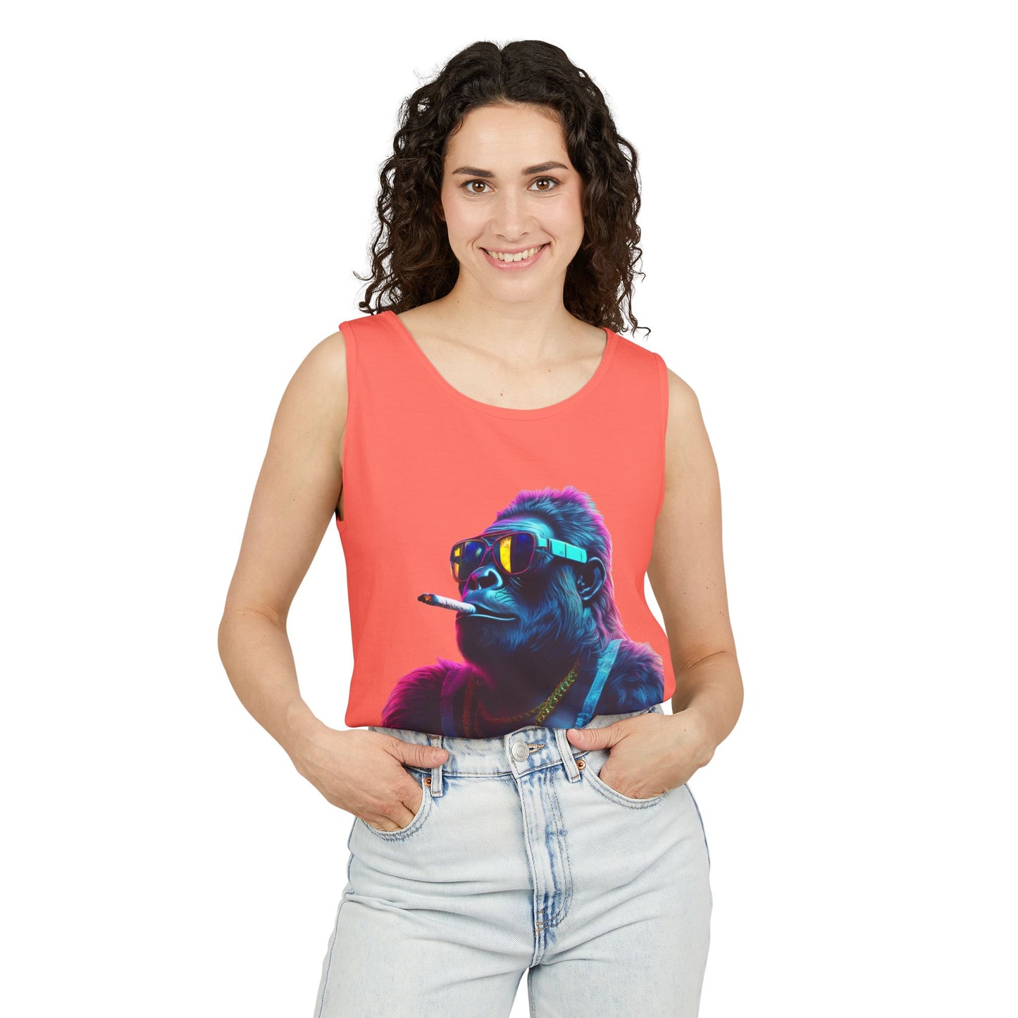 Four Two Zero Gorilla Tank Top - Unisex Garment-Dyed Summer Wear