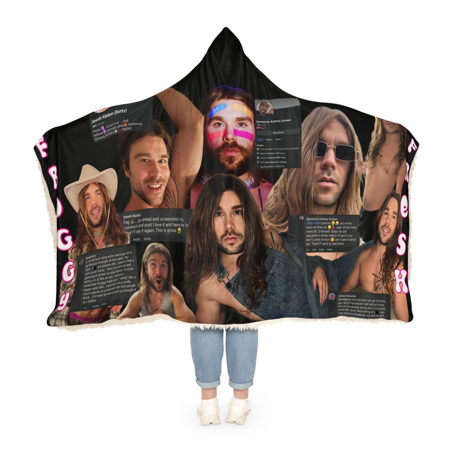 Cozy Photo Blanket Featuring Froggy Fresh