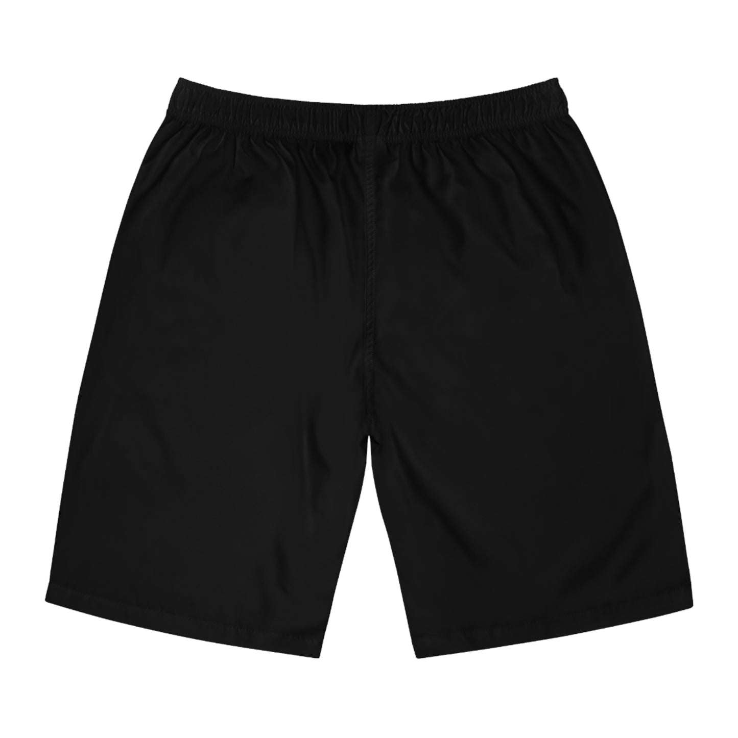 Men's Board Shorts - Vibrant Pink and Black Wave Design