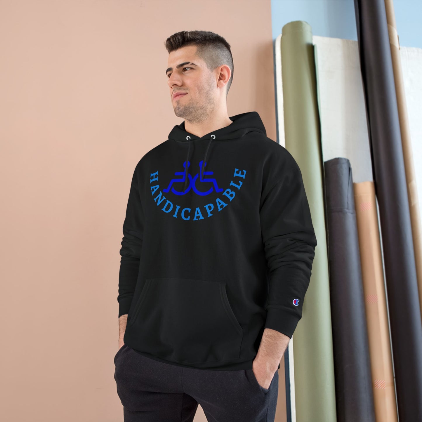 Champion Hoodie - Empowering Deaf Fitness Wear | Perfect for Support, Awareness Events, and Gifts