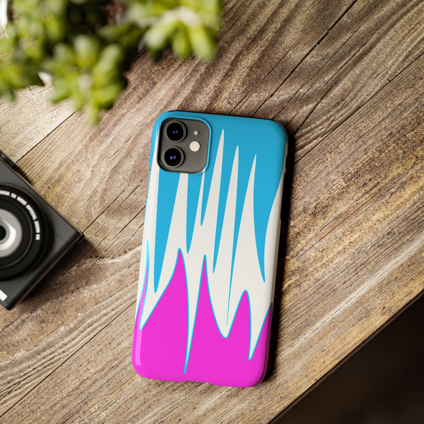 Vibrant Abstract Phone Case - Slim Fit, Phone Accessories, Custom Smartphone Case, Trendy iPhone Cover, Stylish Gift for Tech Lovers