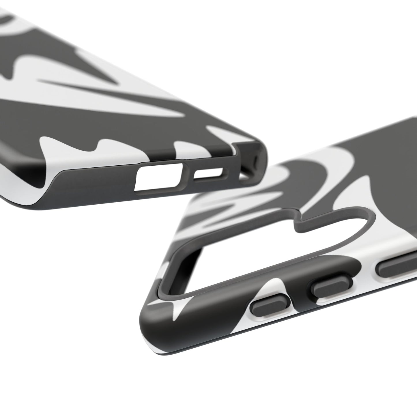 Tough Cases: Bold Black & White Monster Design Phone Case for Trendsetters