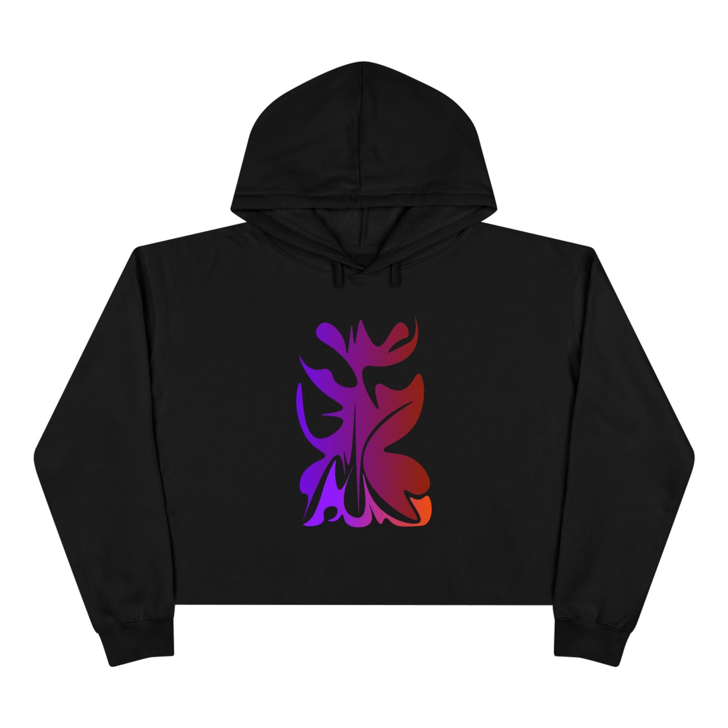 Hand Drawn Summer Crop Hoodie