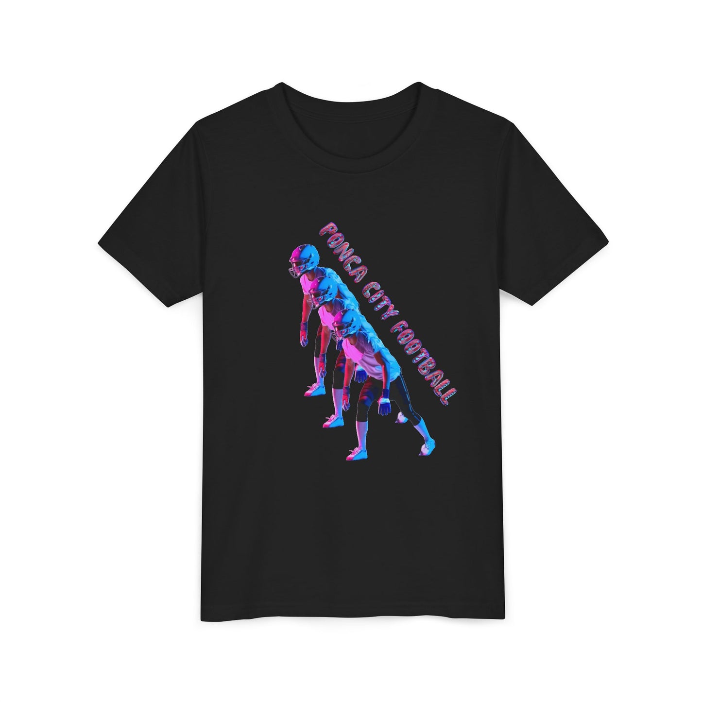 Ponca City Football Youth Short Sleeve Tee - Sporty and Stylish Team Apparel