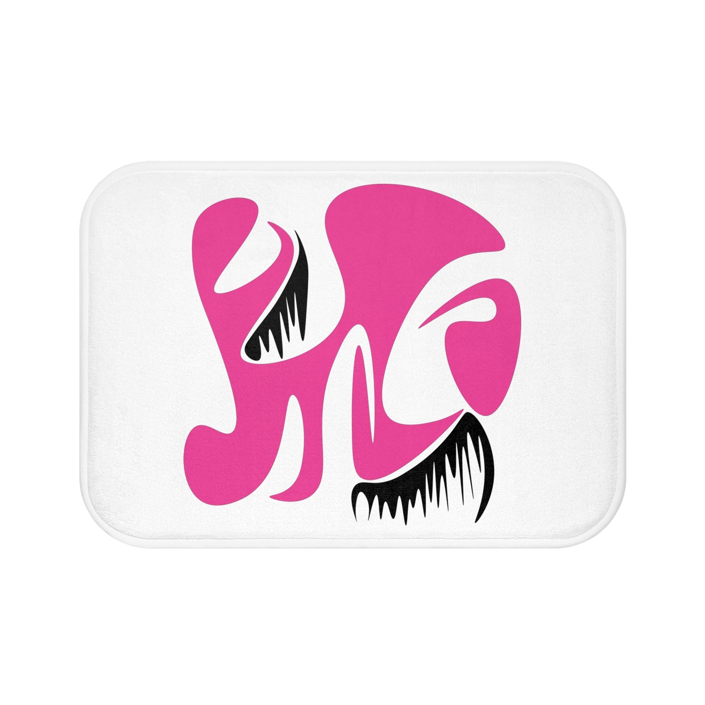 Modern Abstract Pink Bath Mat - Chic Bathroom Decor