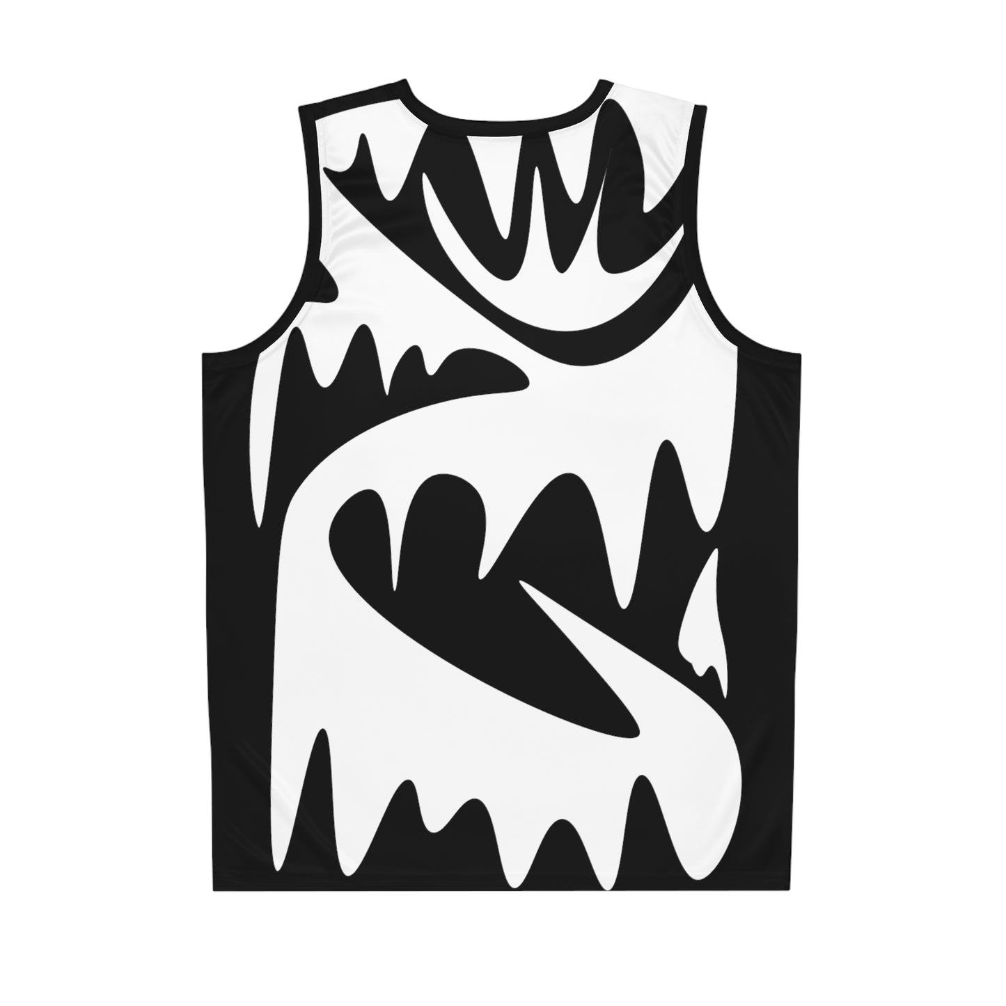 Stylish Basketball Jersey with Abstract Drip Design