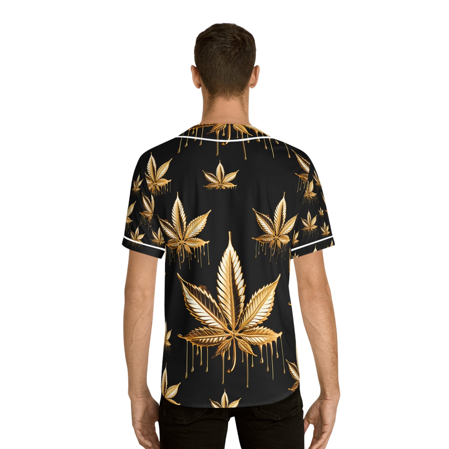Baseball Jersey - Elegant Cannabis Design