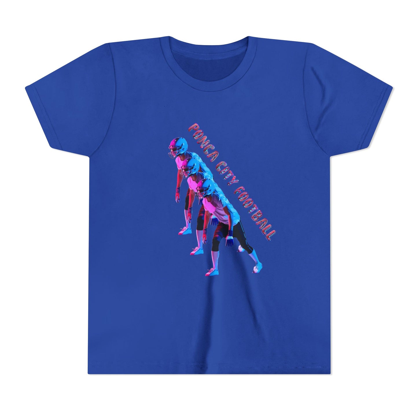 Ponca City Football Youth Short Sleeve Tee - Sporty and Stylish Team Apparel