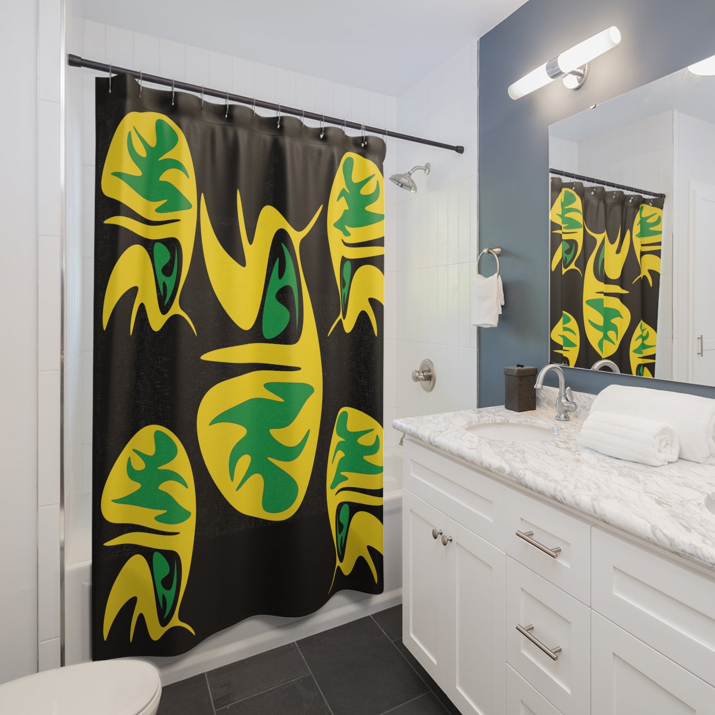 Unique Design Shower Curtain - Vibrant and Playful Bathroom Decor