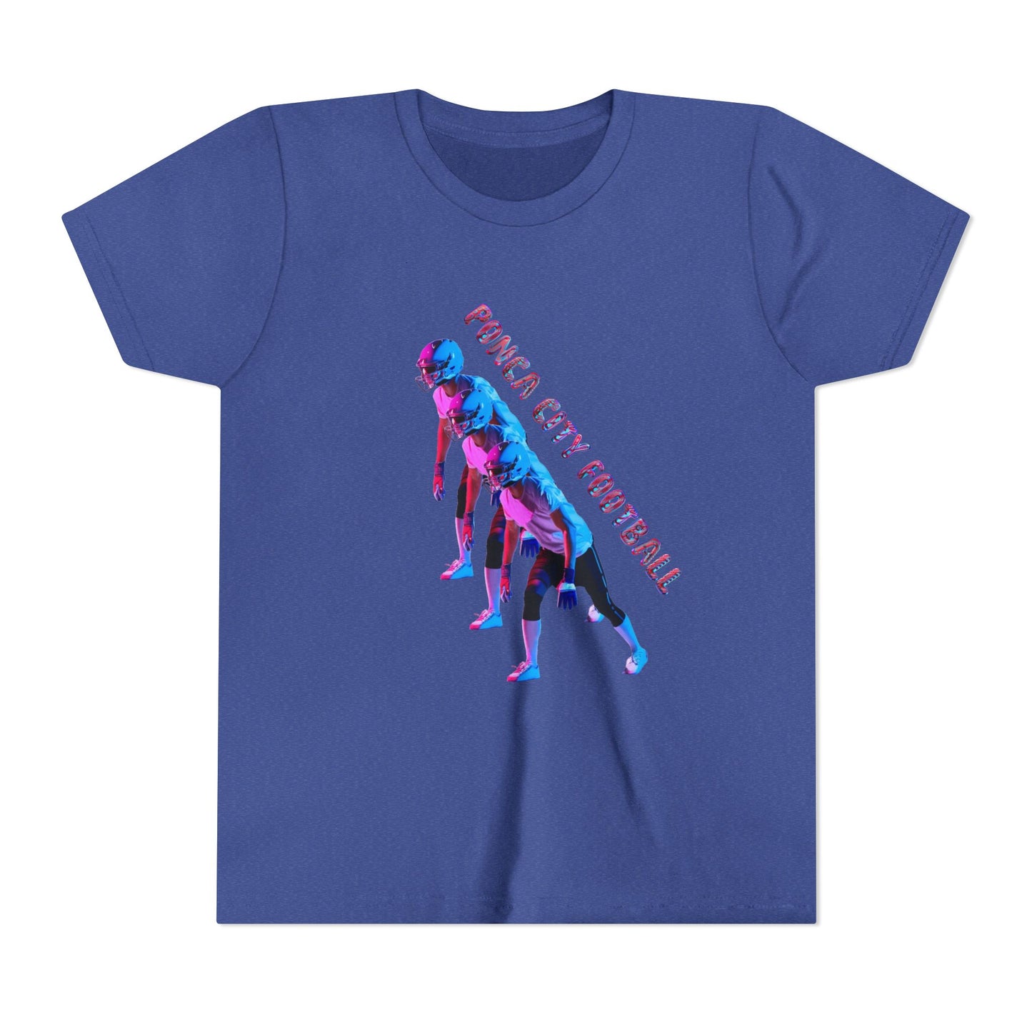 Ponca City Football Youth Short Sleeve Tee - Sporty and Stylish Team Apparel
