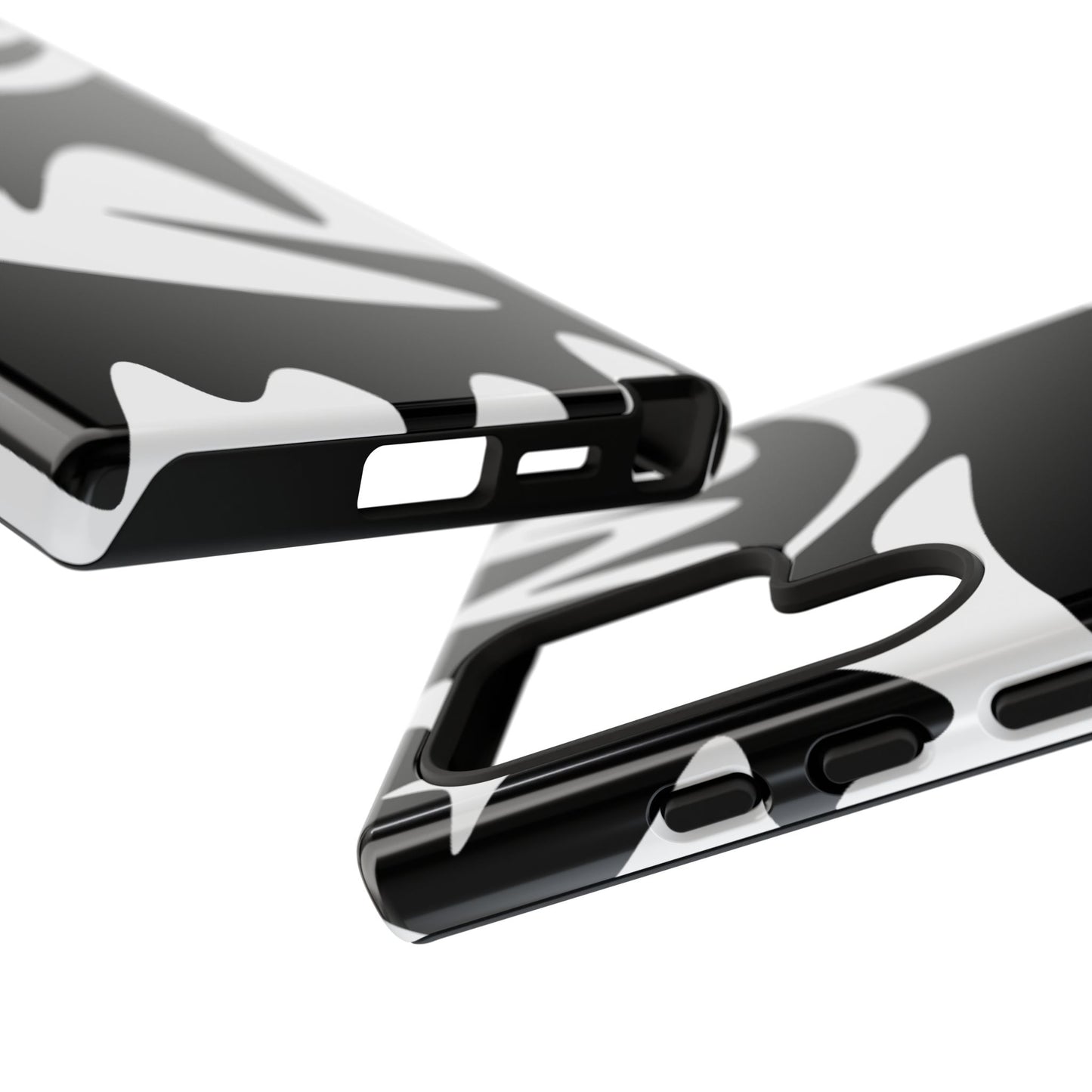 Tough Cases: Bold Black & White Monster Design Phone Case for Trendsetters