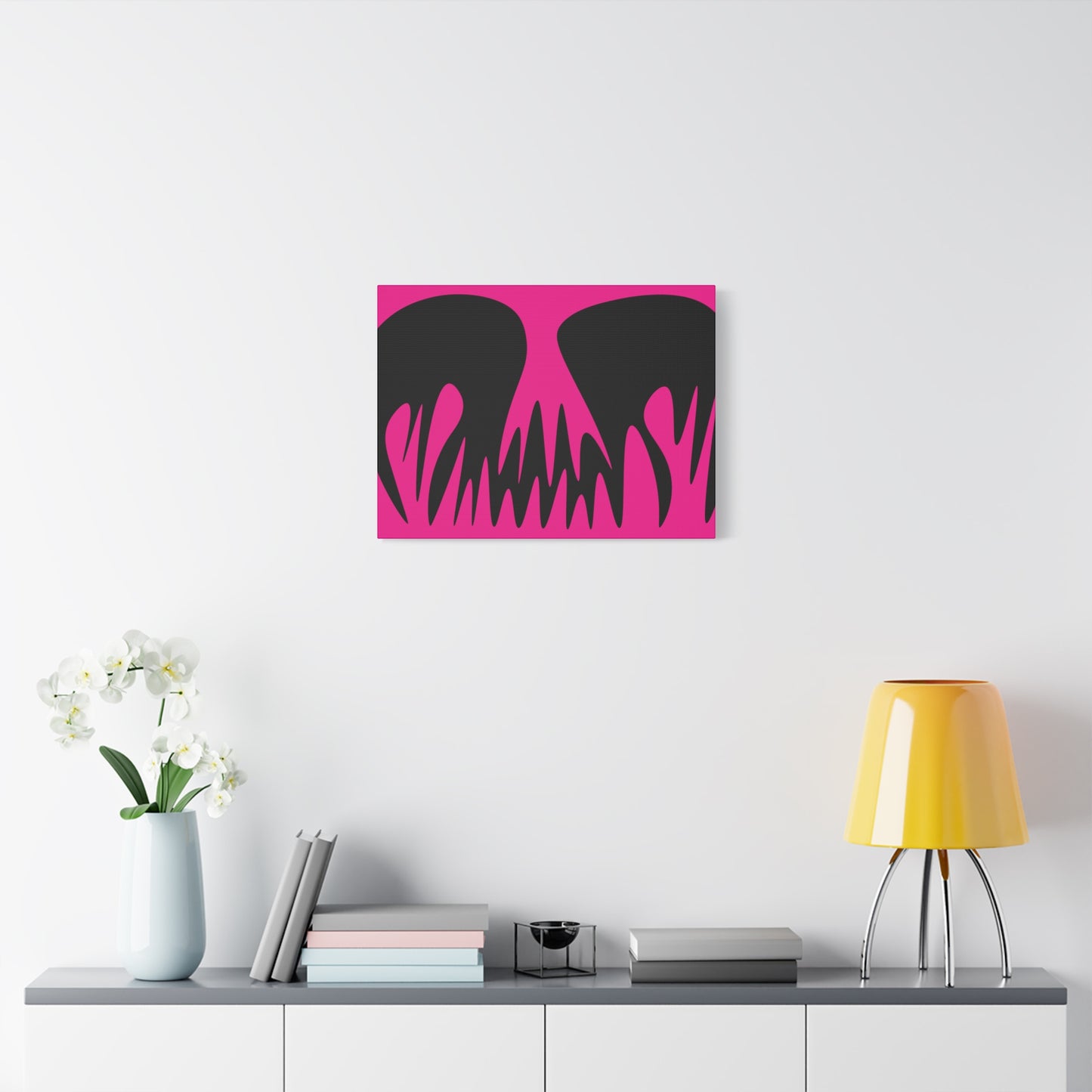 Bold Pink Canvas Art Print - Abstract Wall Decor for Modern Spaces