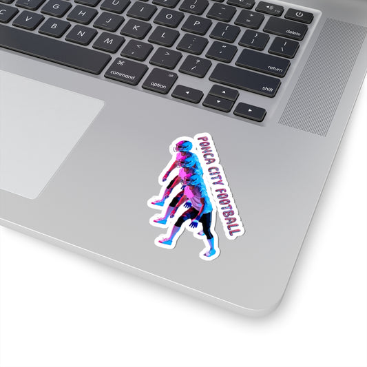 Ponca City Football Kiss-Cut Stickers - Colorful Team Spirit Decals for Fans