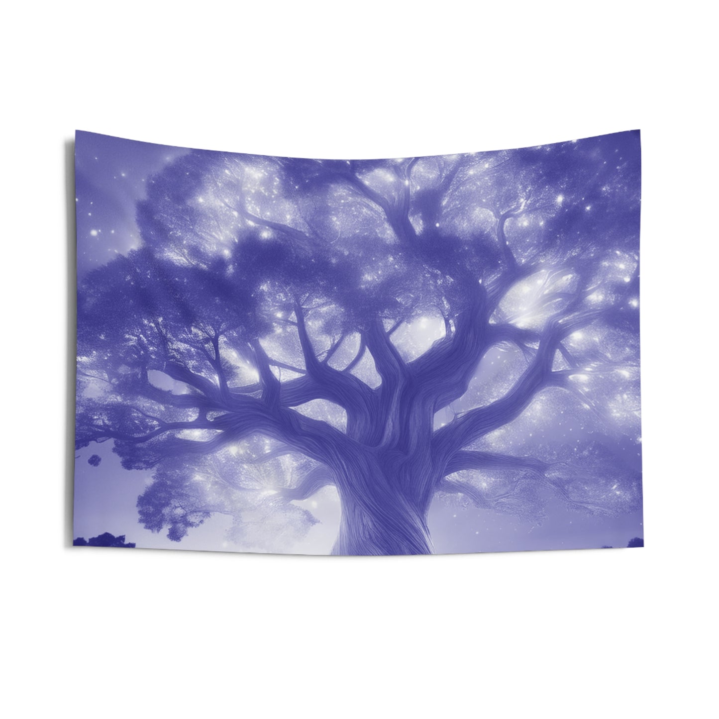 Majestic Tree Glow Indoor Wall Tapestry - Dreamy Home Décor for Nature Lovers
