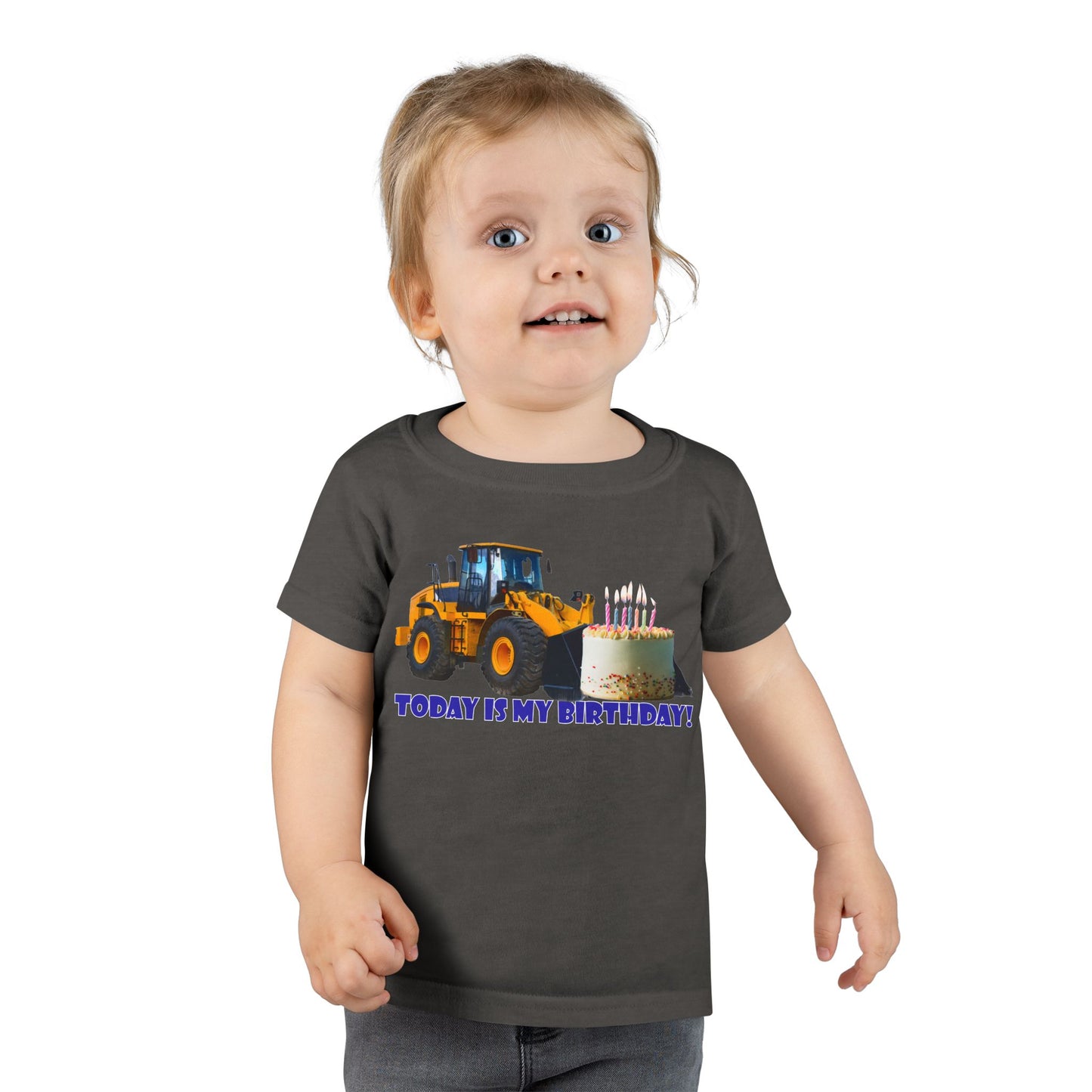 Toddler T-shirt - Heavy Equipment Birthday Shirt for Toddlers