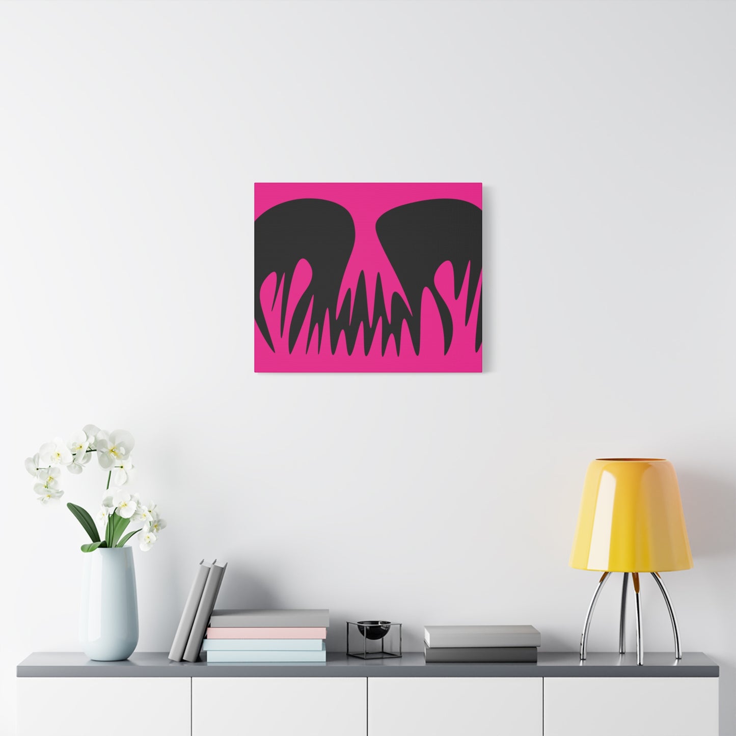 Bold Pink Canvas Art Print - Abstract Wall Decor for Modern Spaces
