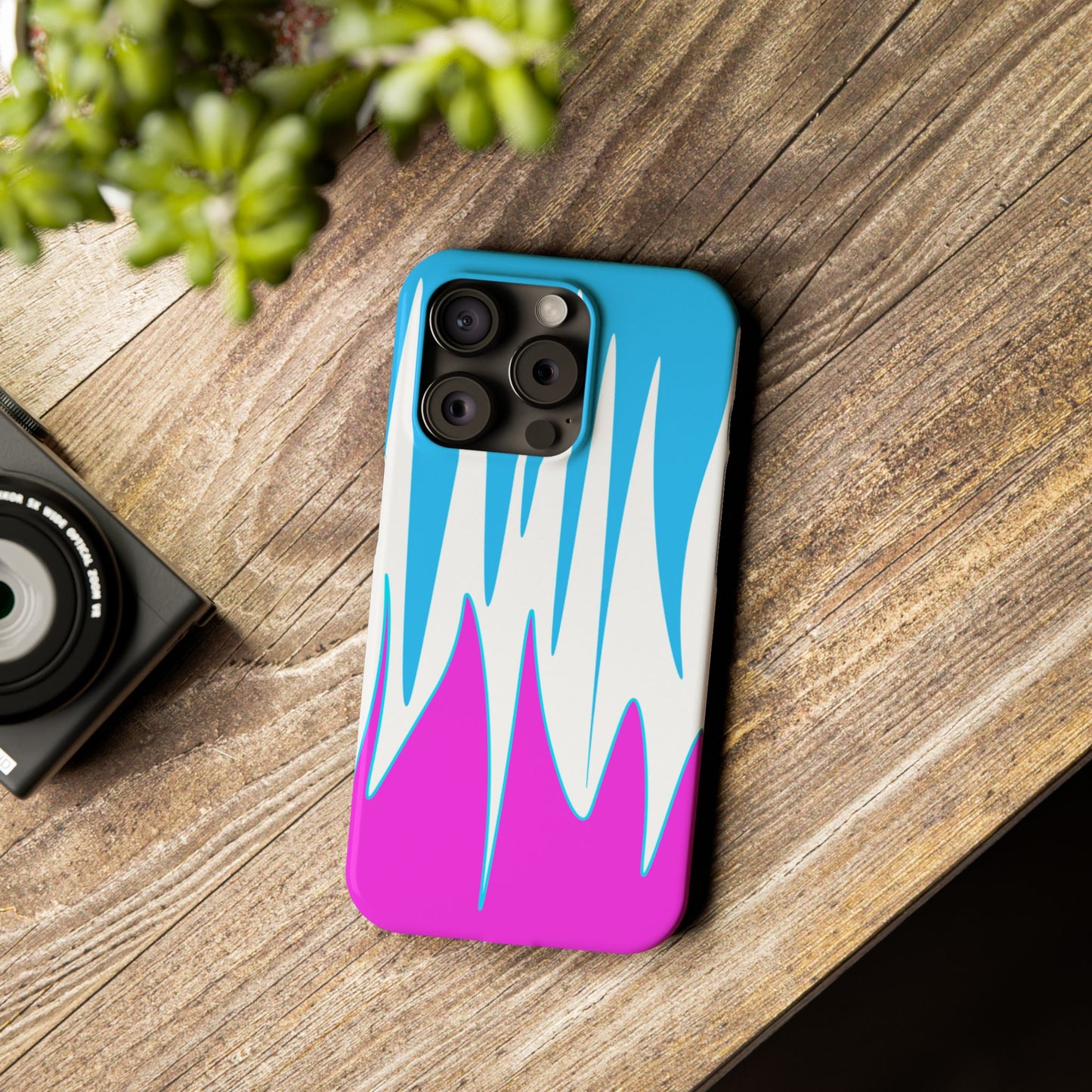 Vibrant Abstract Phone Case - Slim Fit, Phone Accessories, Custom Smartphone Case, Trendy iPhone Cover, Stylish Gift for Tech Lovers