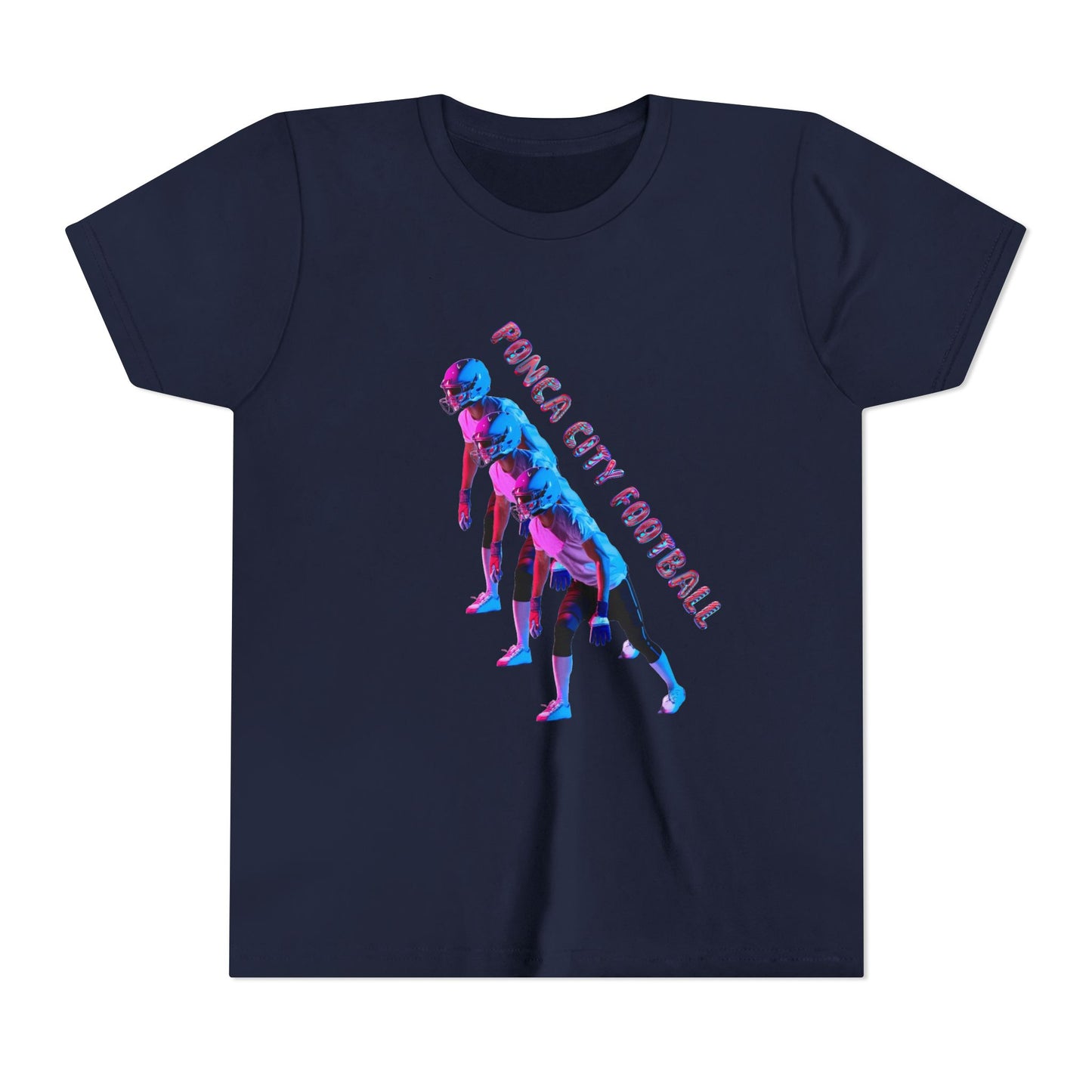 Ponca City Football Youth Short Sleeve Tee - Sporty and Stylish Team Apparel