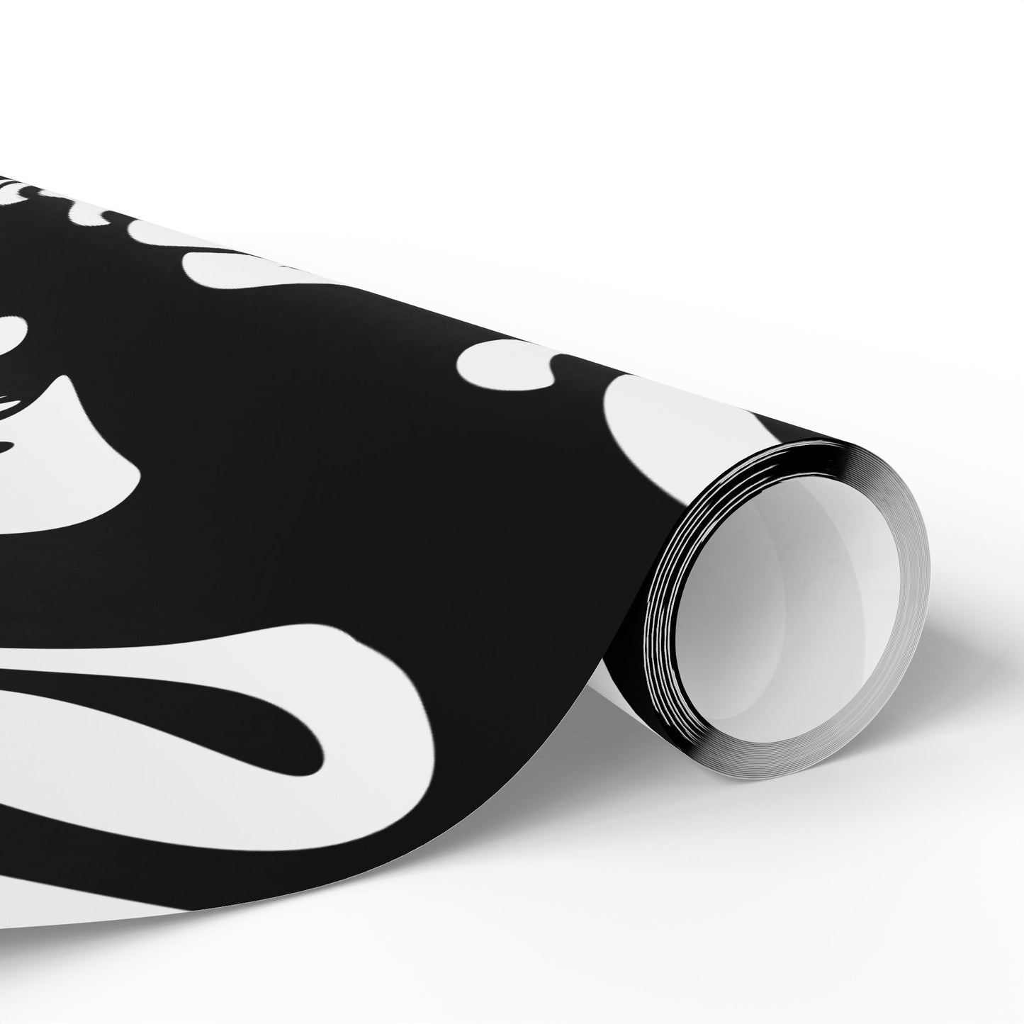 Modern Abstract Wrapping Paper Roll - Unique Black & White Design for Gifts and Celebrations