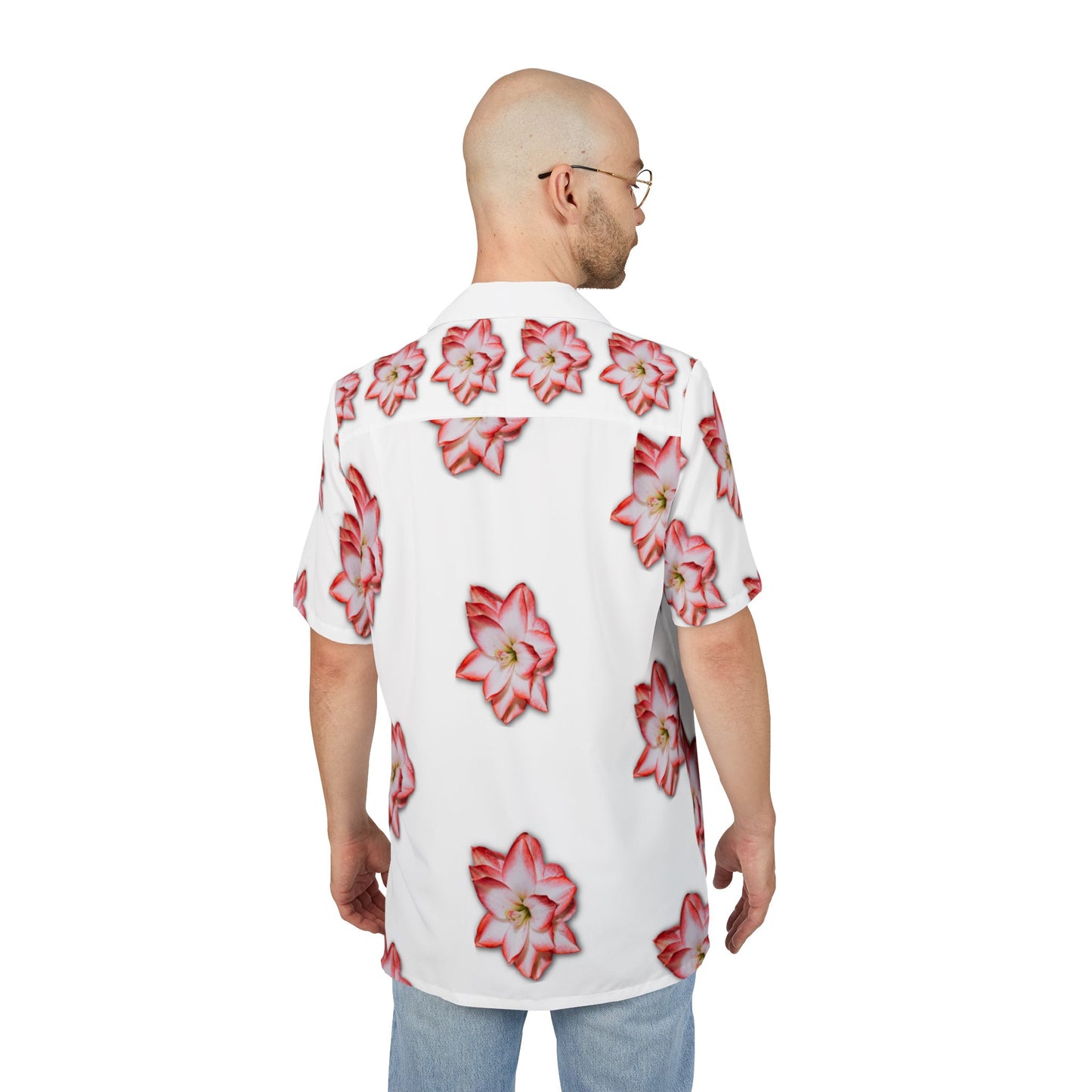 Tropical Floral Unisex Hawaiian Button-Down Shirt - Perfect for Summer Celebrations
