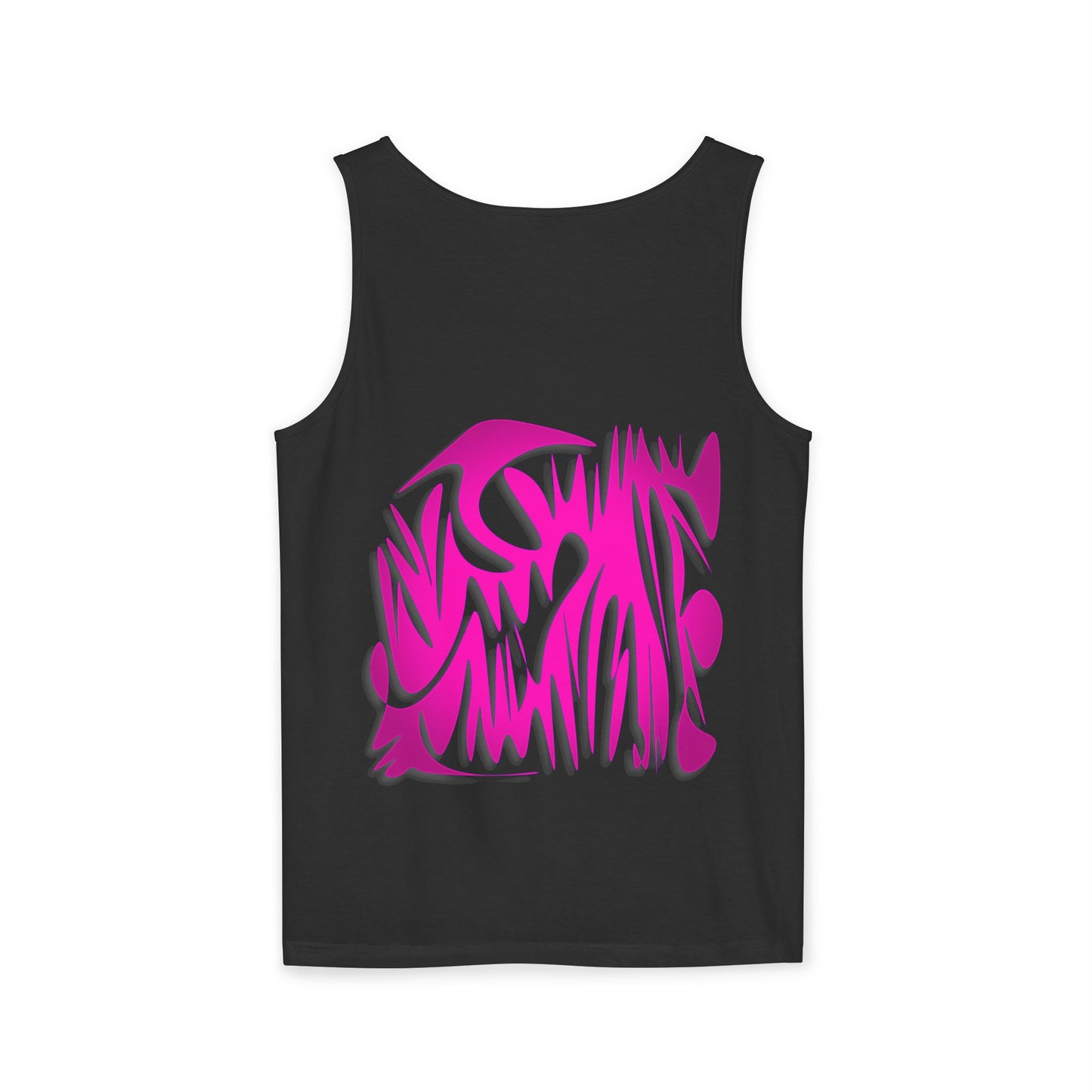 Vibrant Unisex Garment-Dyed Tank Top with Abstract Design