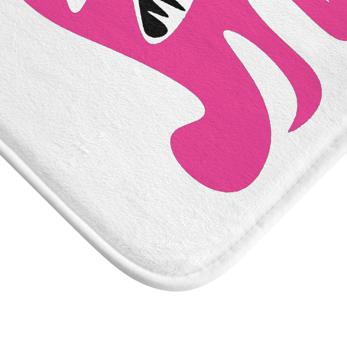 Modern Abstract Pink Bath Mat - Chic Bathroom Decor