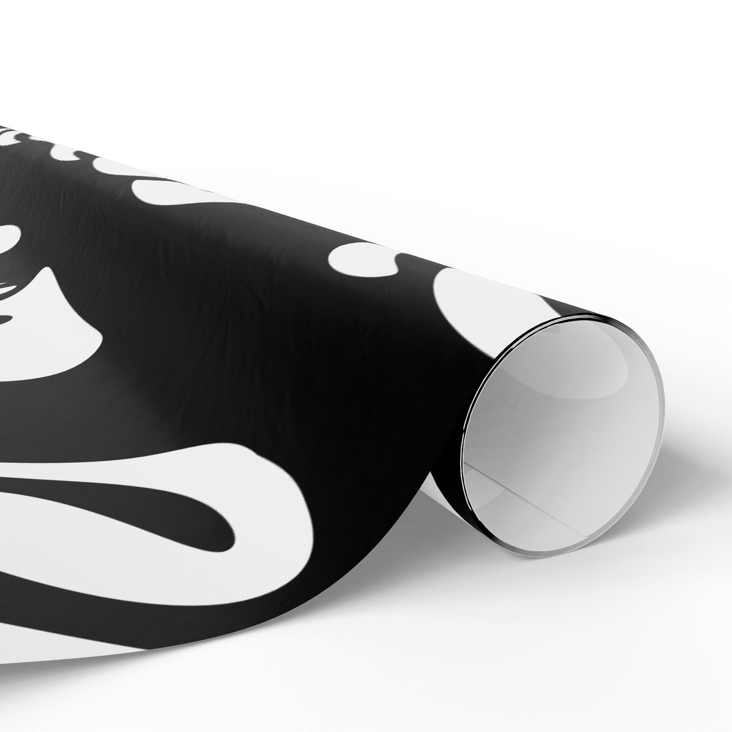 Modern Abstract Wrapping Paper Roll - Unique Black & White Design for Gifts and Celebrations