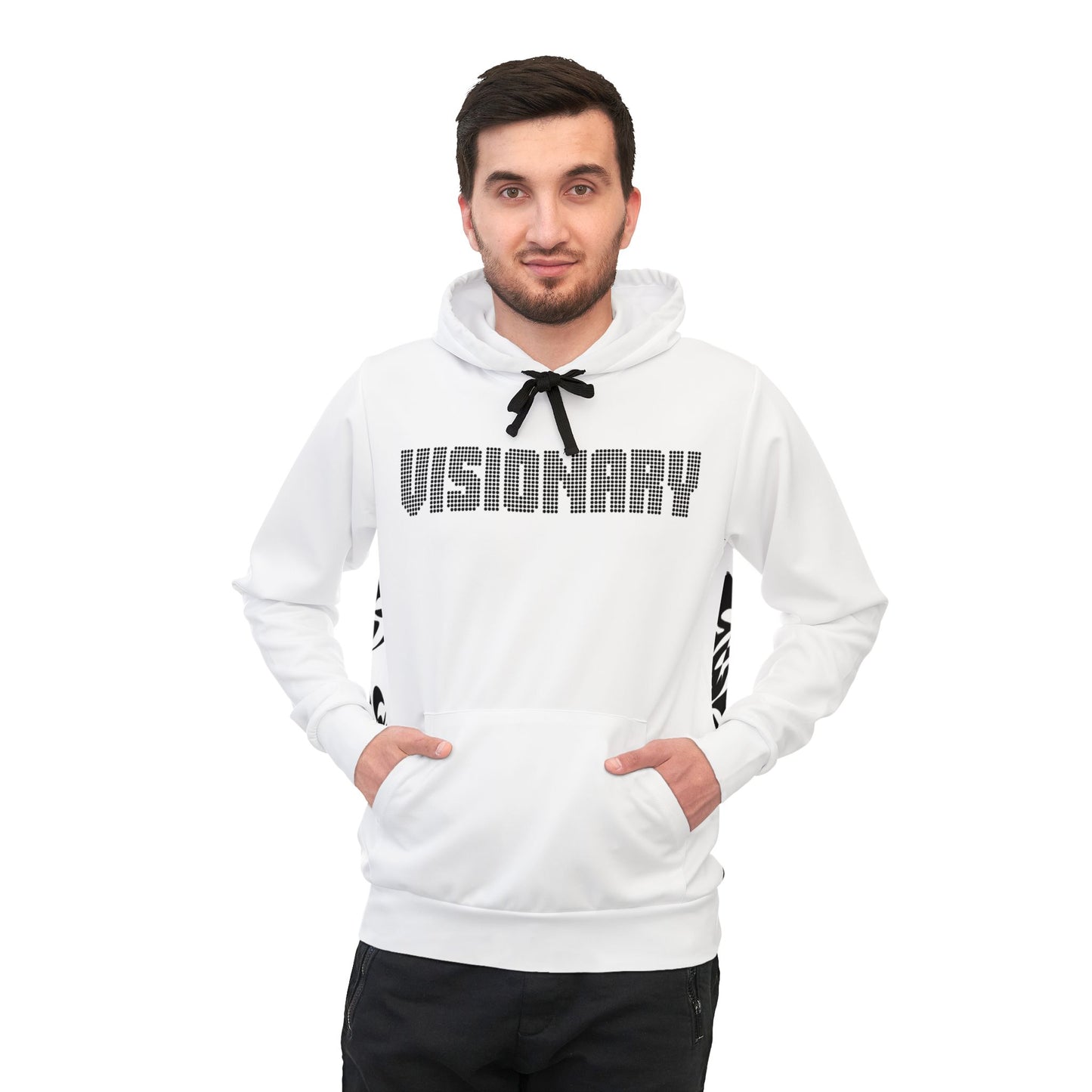 Visionary Athletic Hoodie - Motivational Crop Style for Fitness Enthusiasts
