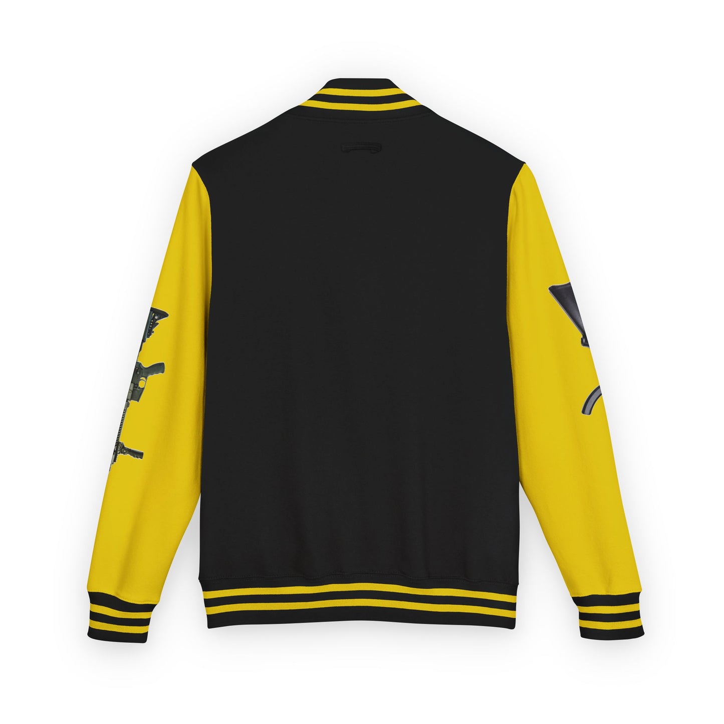 Unisex Heavyweight Letterman Jacket with Visionary Graphic, Casual Fashion, Trendy Outerwear, Unique Gift, Streetwear Style