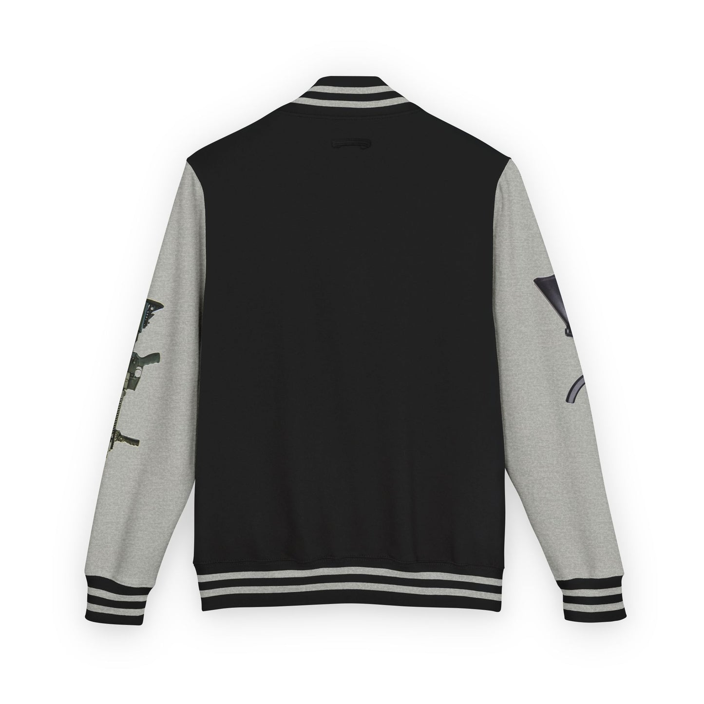Unisex Heavyweight Letterman Jacket with Visionary Graphic, Casual Fashion, Trendy Outerwear, Unique Gift, Streetwear Style