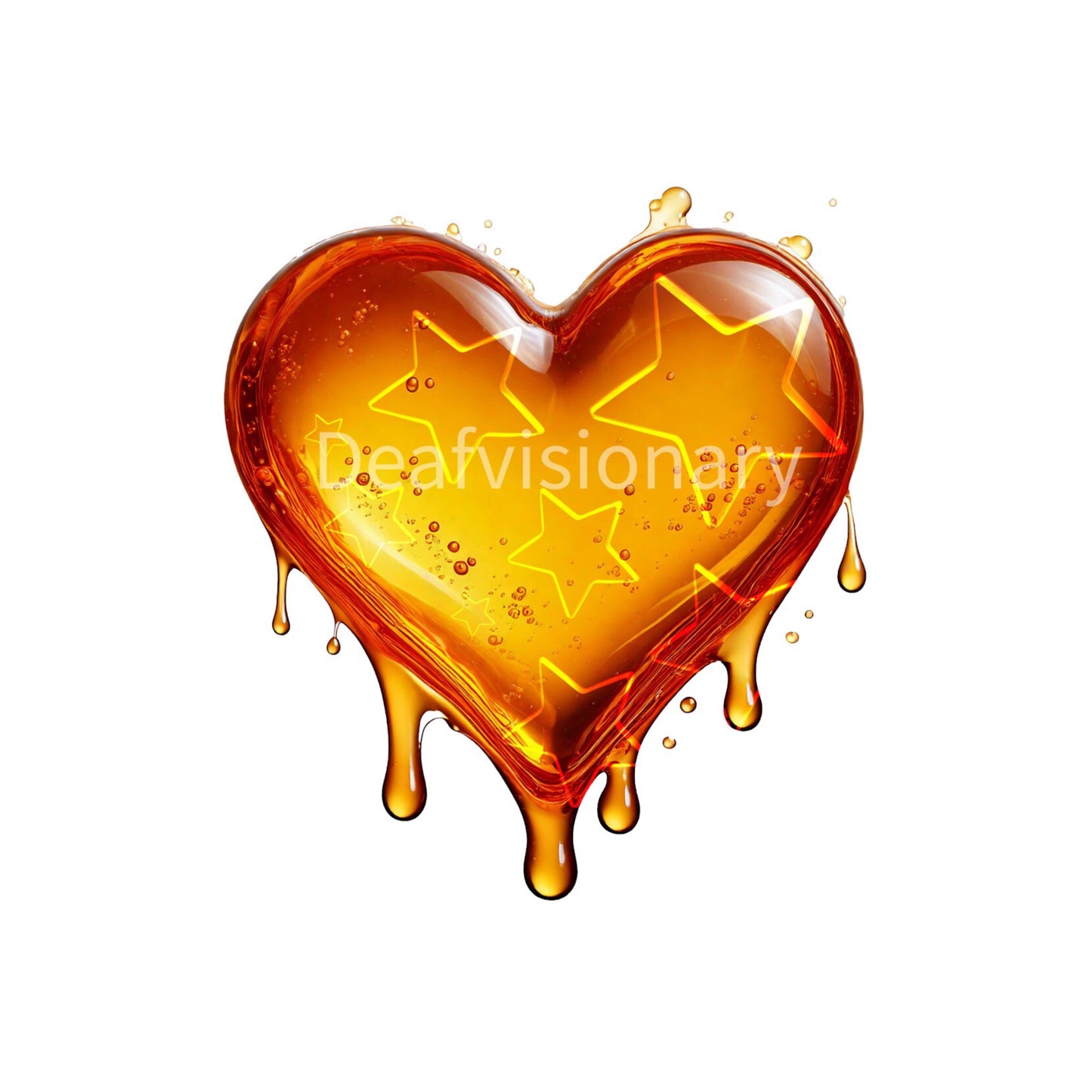 Melting Heart PNG Bundle – Dripping Neon, Chrome & Abstract Love Designs for T-Shirts, Stickers & POD”