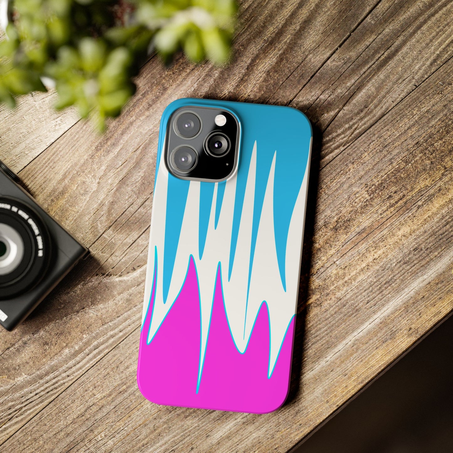Vibrant Abstract Phone Case - Slim Fit, Phone Accessories, Custom Smartphone Case, Trendy iPhone Cover, Stylish Gift for Tech Lovers