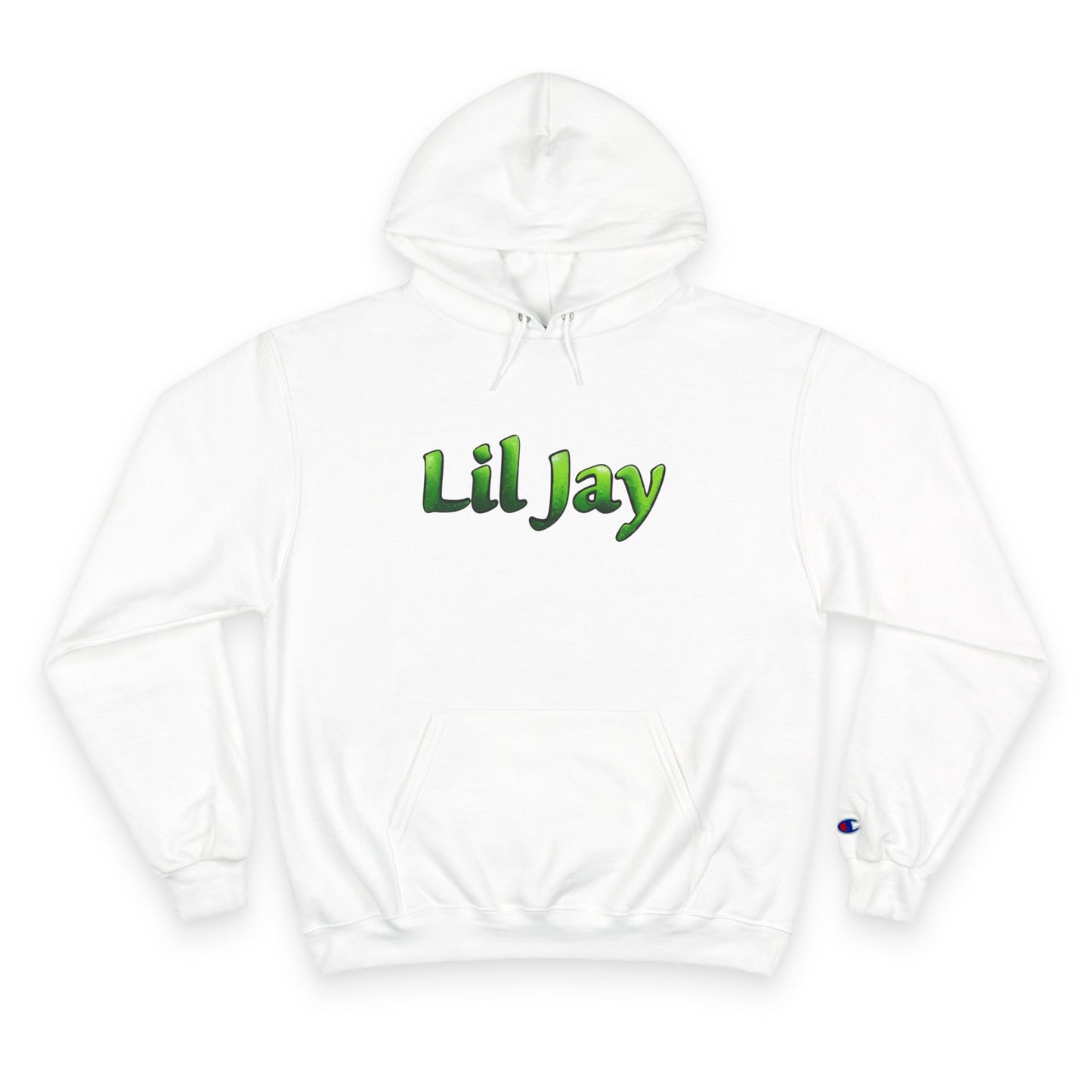 Lil Jay Champion Hoodie - Green Gang Streetwear, Urban Fashion, Gift for Music Lovers, Personalized Hoodie, Artistic Sweatshirt