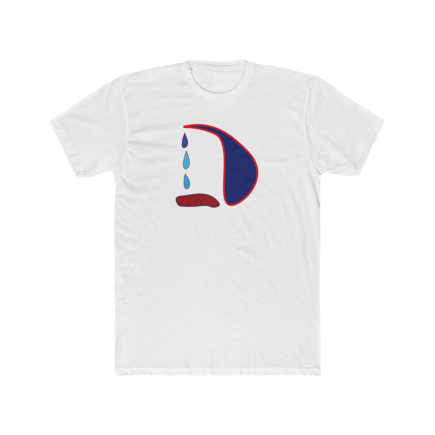 Unisex Cotton Crew Tee - Playful Dripping Design - Casual Comfort T-Shirt