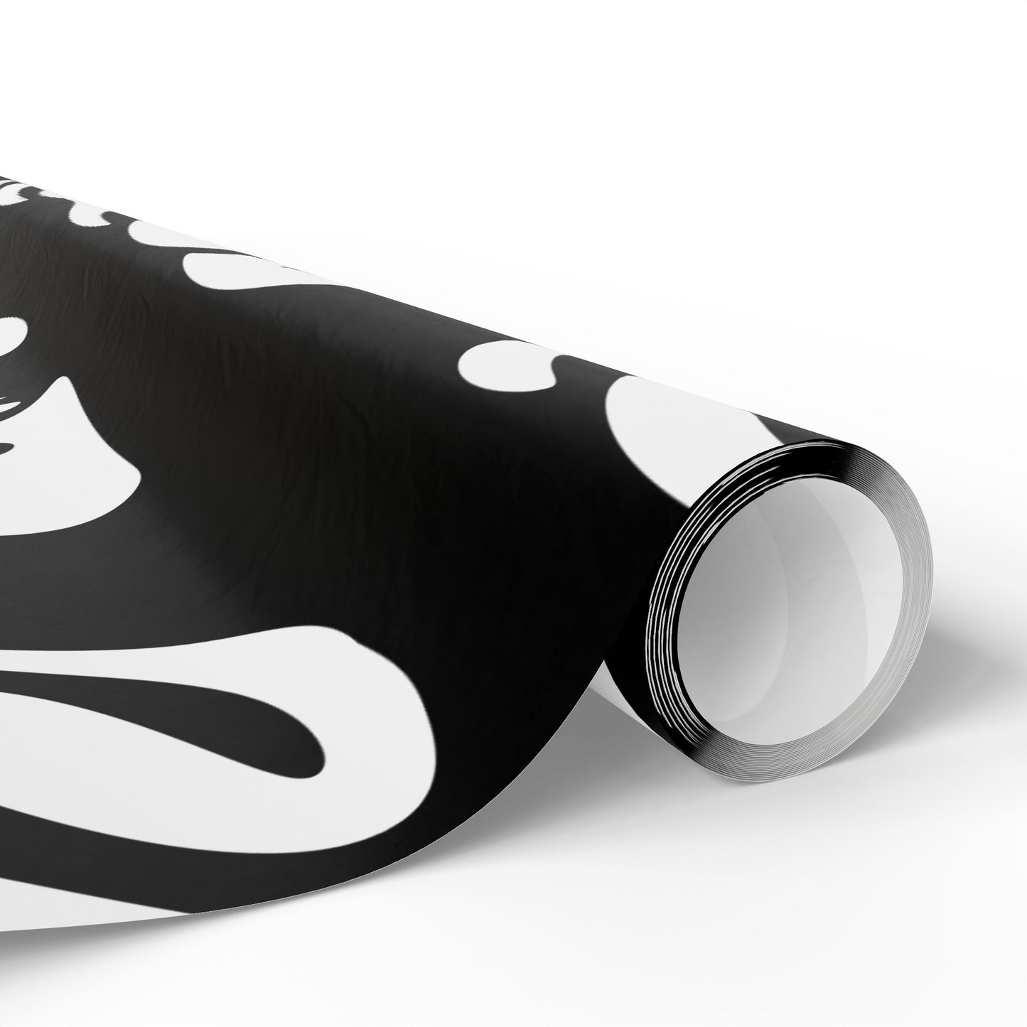 Modern Abstract Wrapping Paper Roll - Unique Black & White Design for Gifts and Celebrations