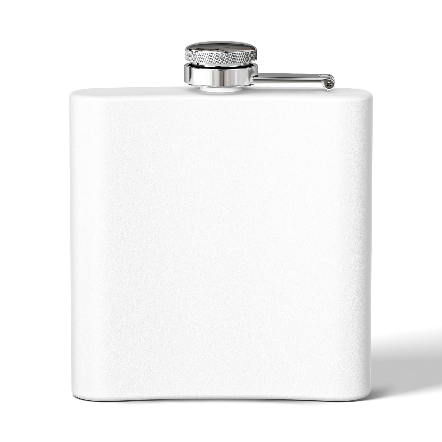 Artistic 6oz Stainless Steel Flask - Unique Purple Design