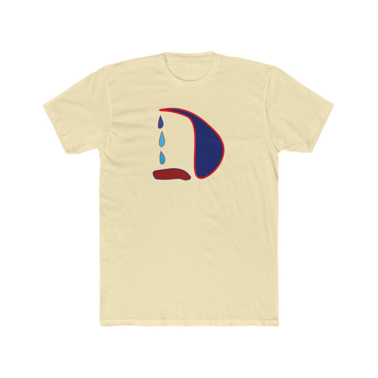 Unisex Cotton Crew Tee - Playful Dripping Design - Casual Comfort T-Shirt