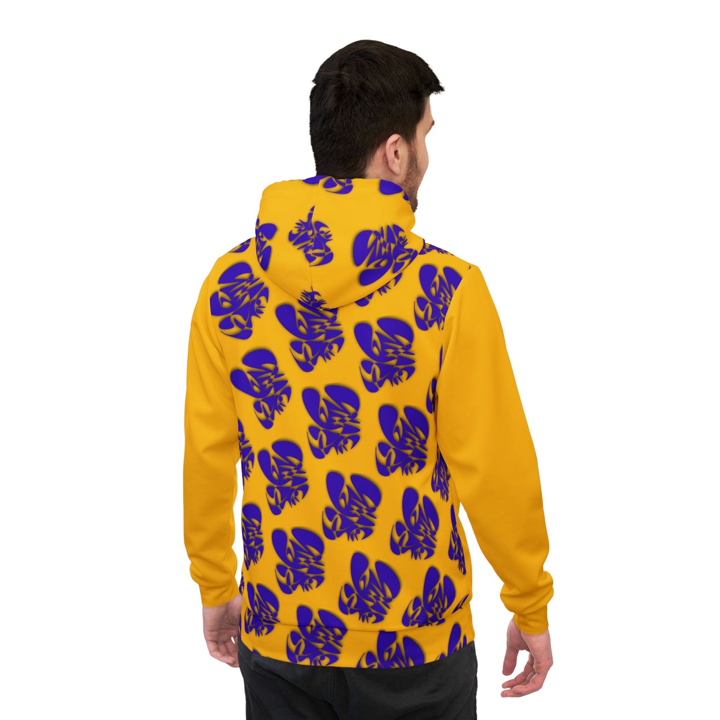 Visionary Athletic Hoodie in Vibrant Yellow and Purple