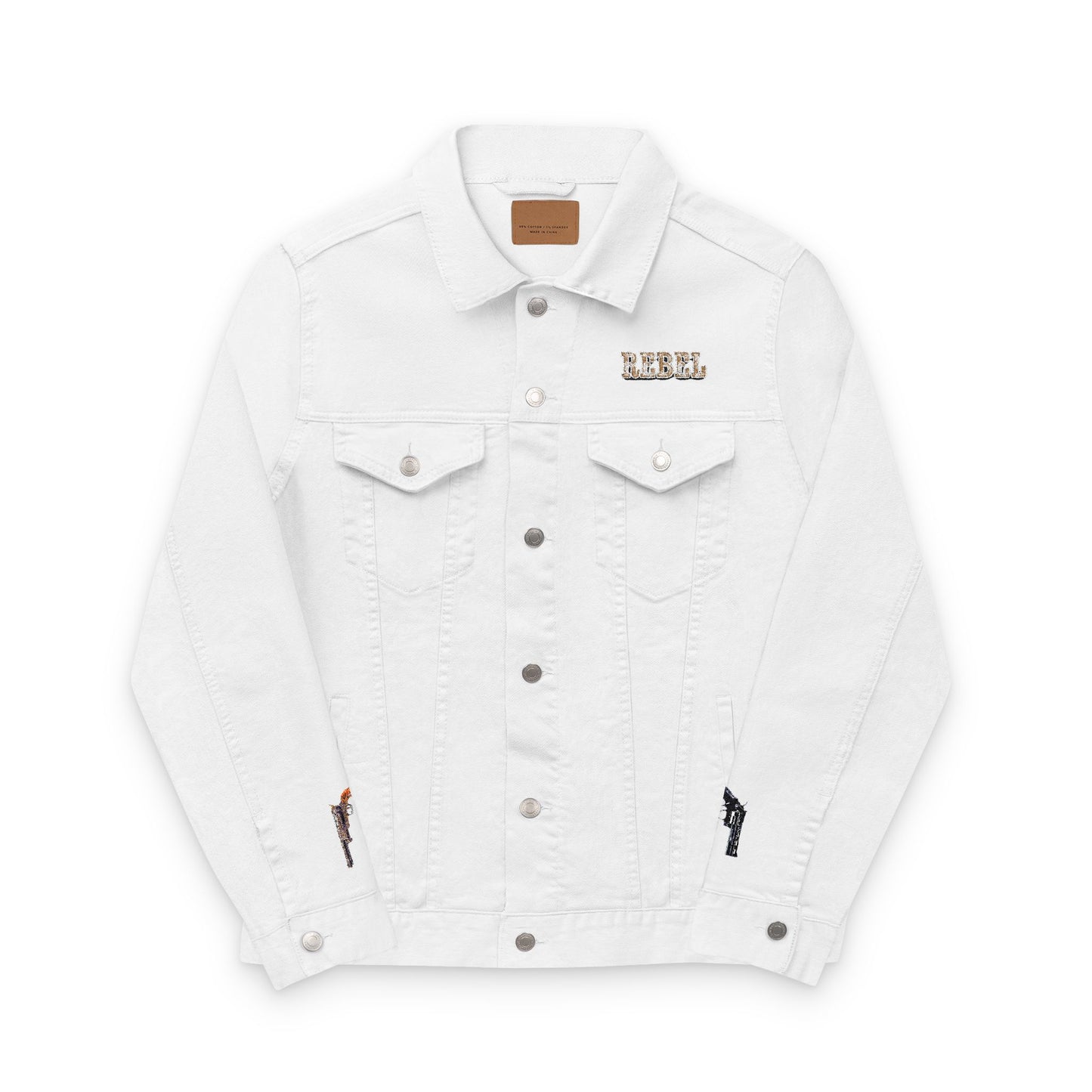 Embroidered Denim Jacket - Rebel Armor Design