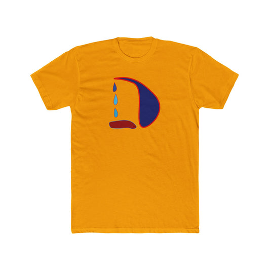 Unisex Cotton Crew Tee - Playful Dripping Design - Casual Comfort T-Shirt