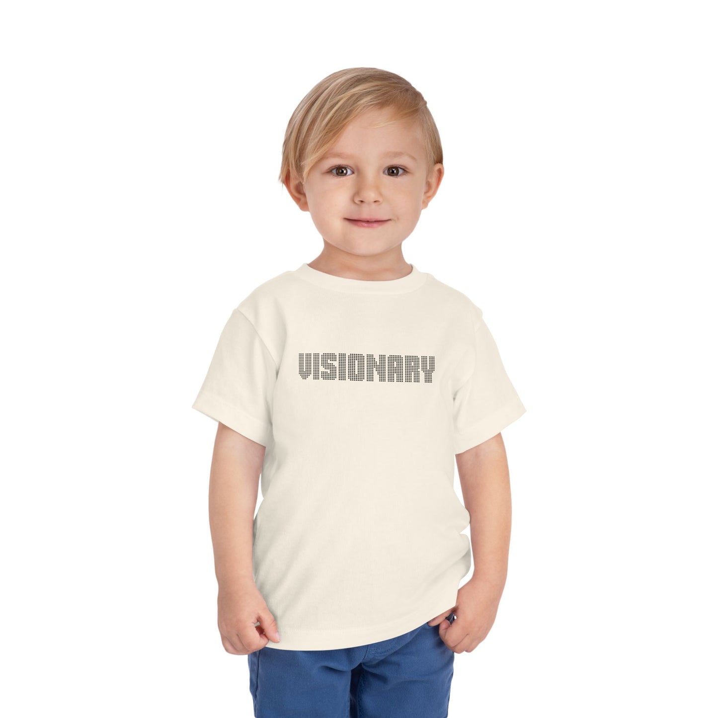Visionary Toddler Tee - Trendy Short Sleeve T-Shirt for Young Creatives