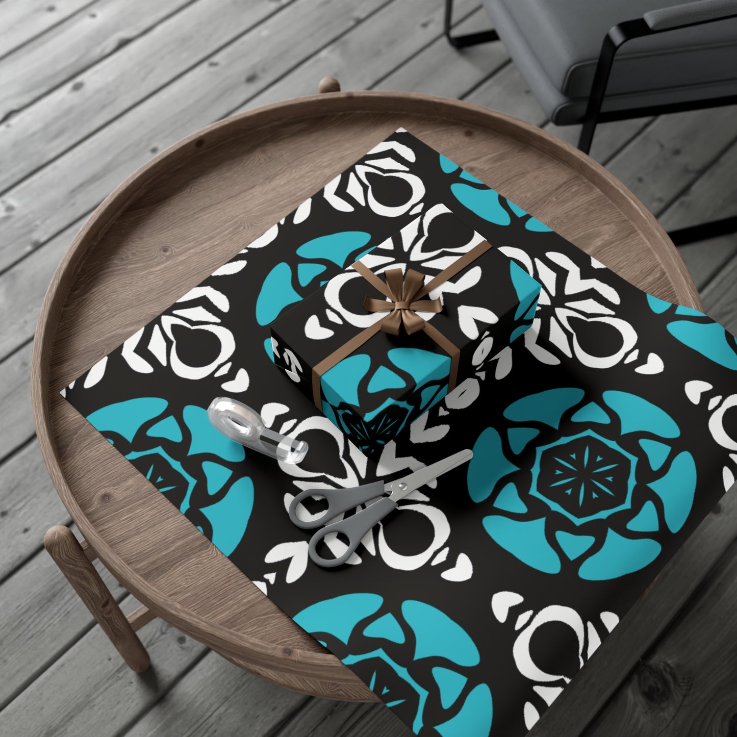 Festive Gift Wrap Papers - Colorful Geometric Pattern for Holidays & Celebrations