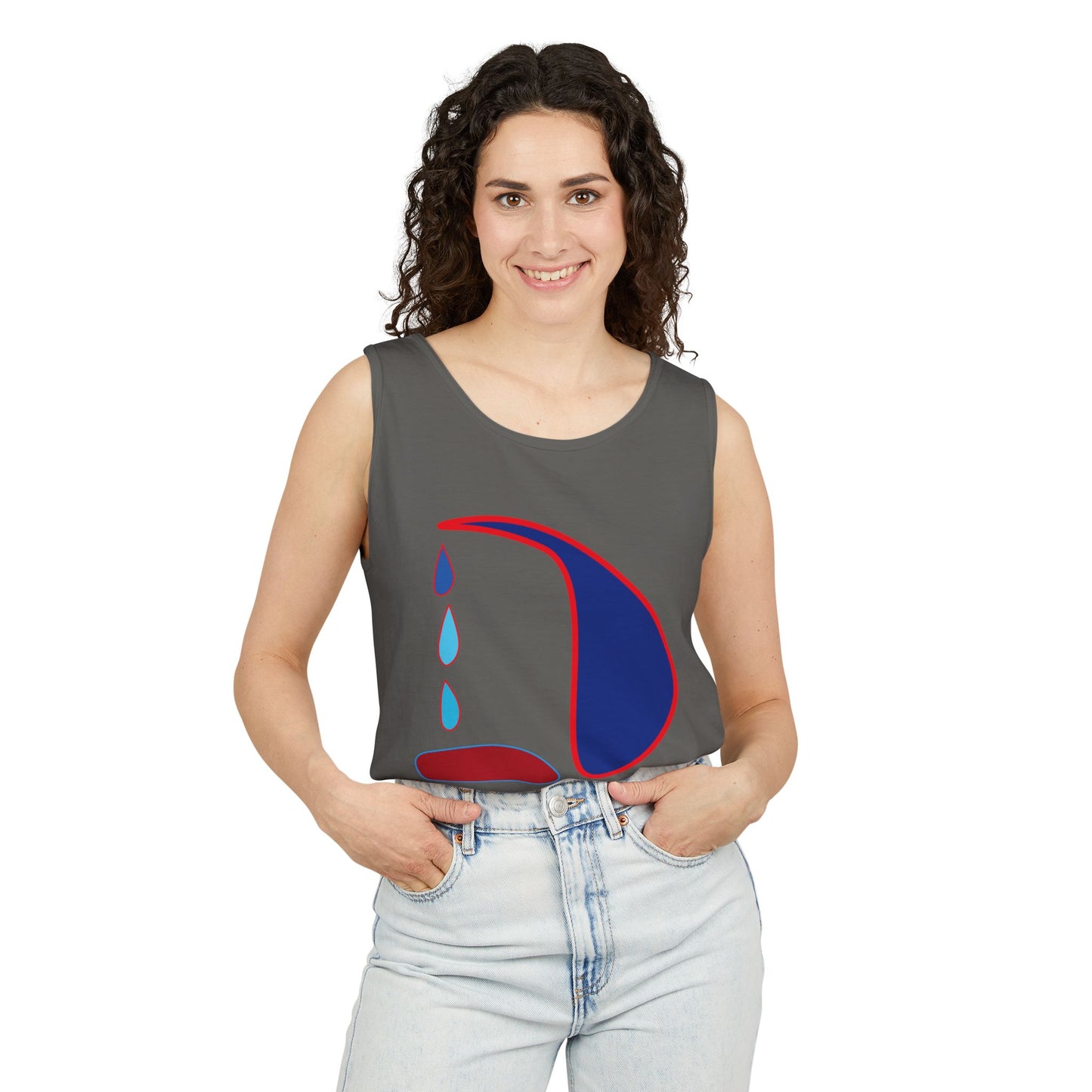 Emotional Art Unisex Garment-Dyed Tank Top | Summer Vibes & Casual Comfort