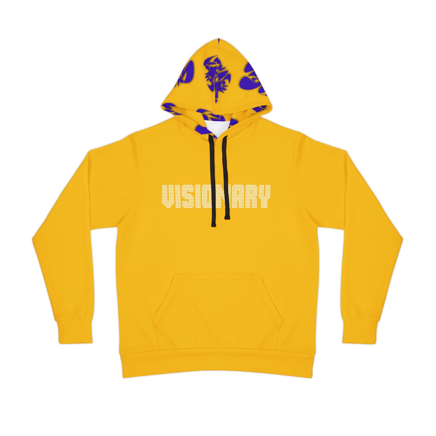 Visionary Athletic Hoodie in Vibrant Yellow and Purple