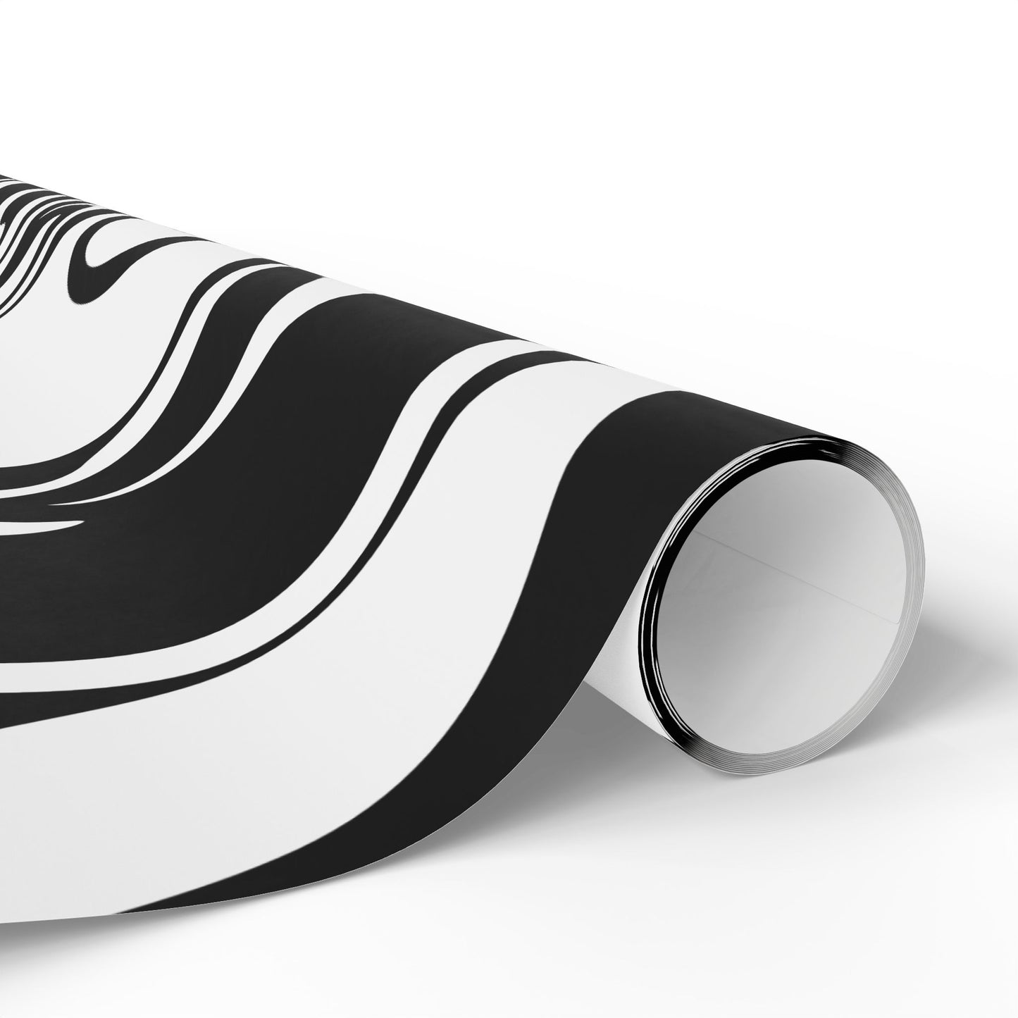 Modern Abstract Wrapping Paper Roll - Unique Black & White Design for Gifts and Celebrations