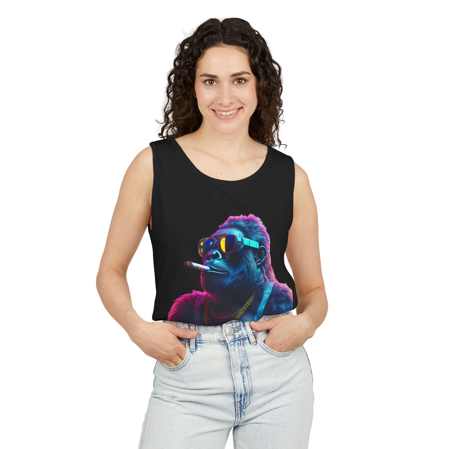 Four Two Zero Gorilla Tank Top - Unisex Garment-Dyed Summer Wear