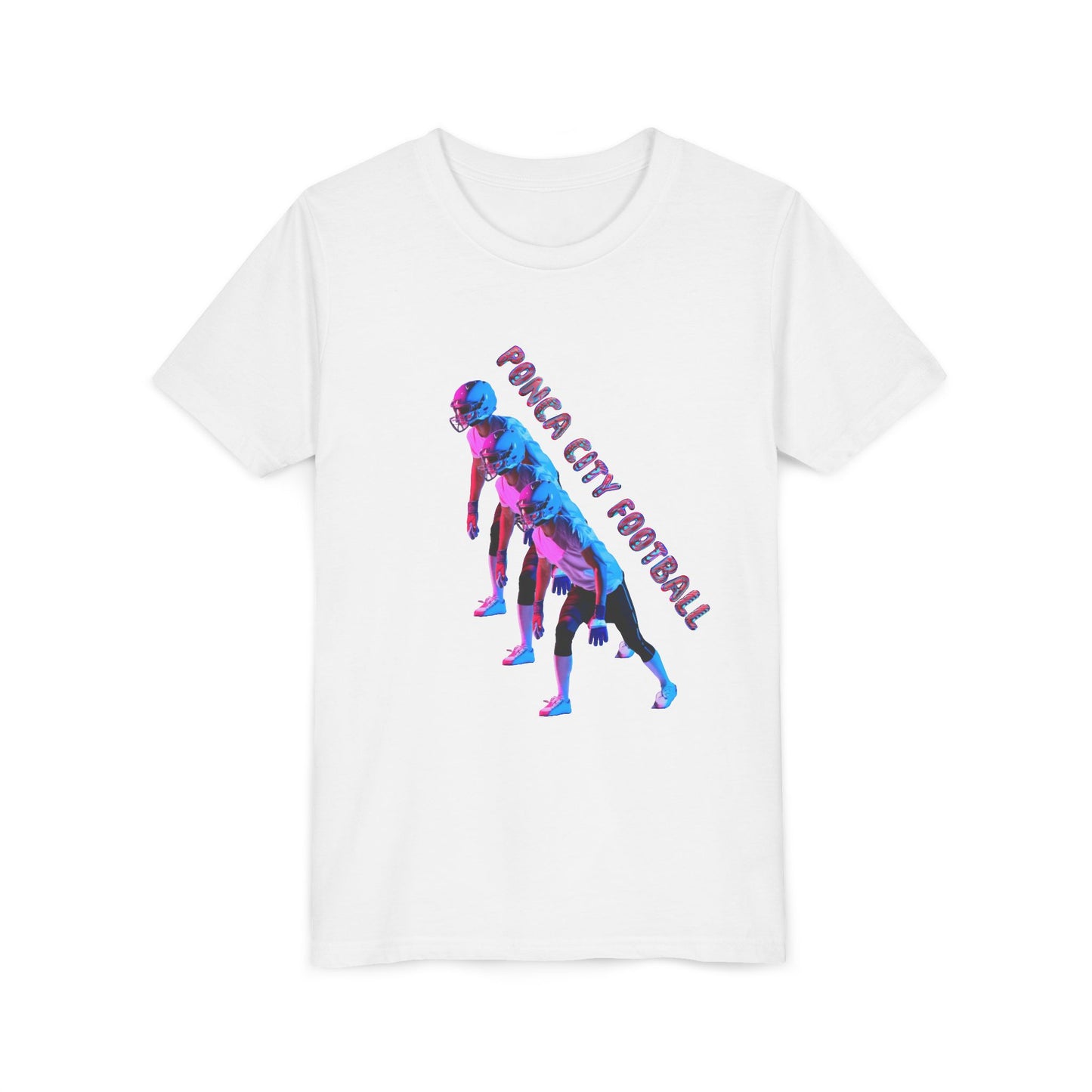 Ponca City Football Youth Short Sleeve Tee - Sporty and Stylish Team Apparel