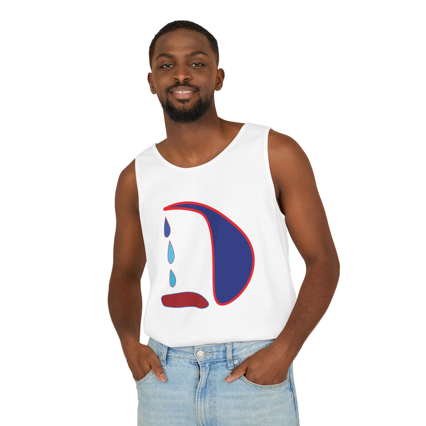 Emotional Art Unisex Garment-Dyed Tank Top | Summer Vibes & Casual Comfort