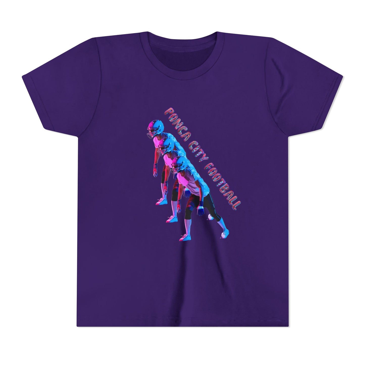 Ponca City Football Youth Short Sleeve Tee - Sporty and Stylish Team Apparel