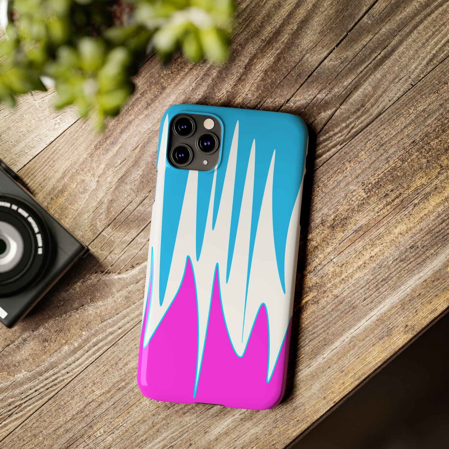 Vibrant Abstract Phone Case - Slim Fit, Phone Accessories, Custom Smartphone Case, Trendy iPhone Cover, Stylish Gift for Tech Lovers
